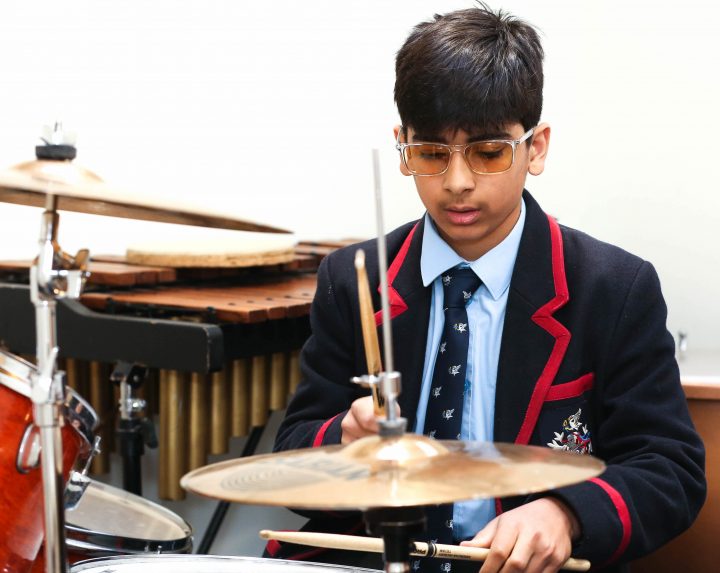 Swanbourne House School Pupil Drumming Success